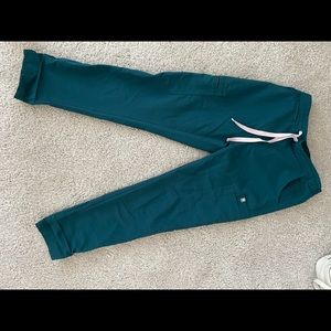 XXS PETITE carribean blue figs scrub bottoms